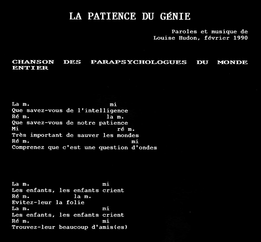 Que savez-vous de l'intelligence?  Que savez-vous de notre patience?